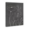Stupell Industries Gray Poppies Outline Canvas, design by Elizabeth Medley